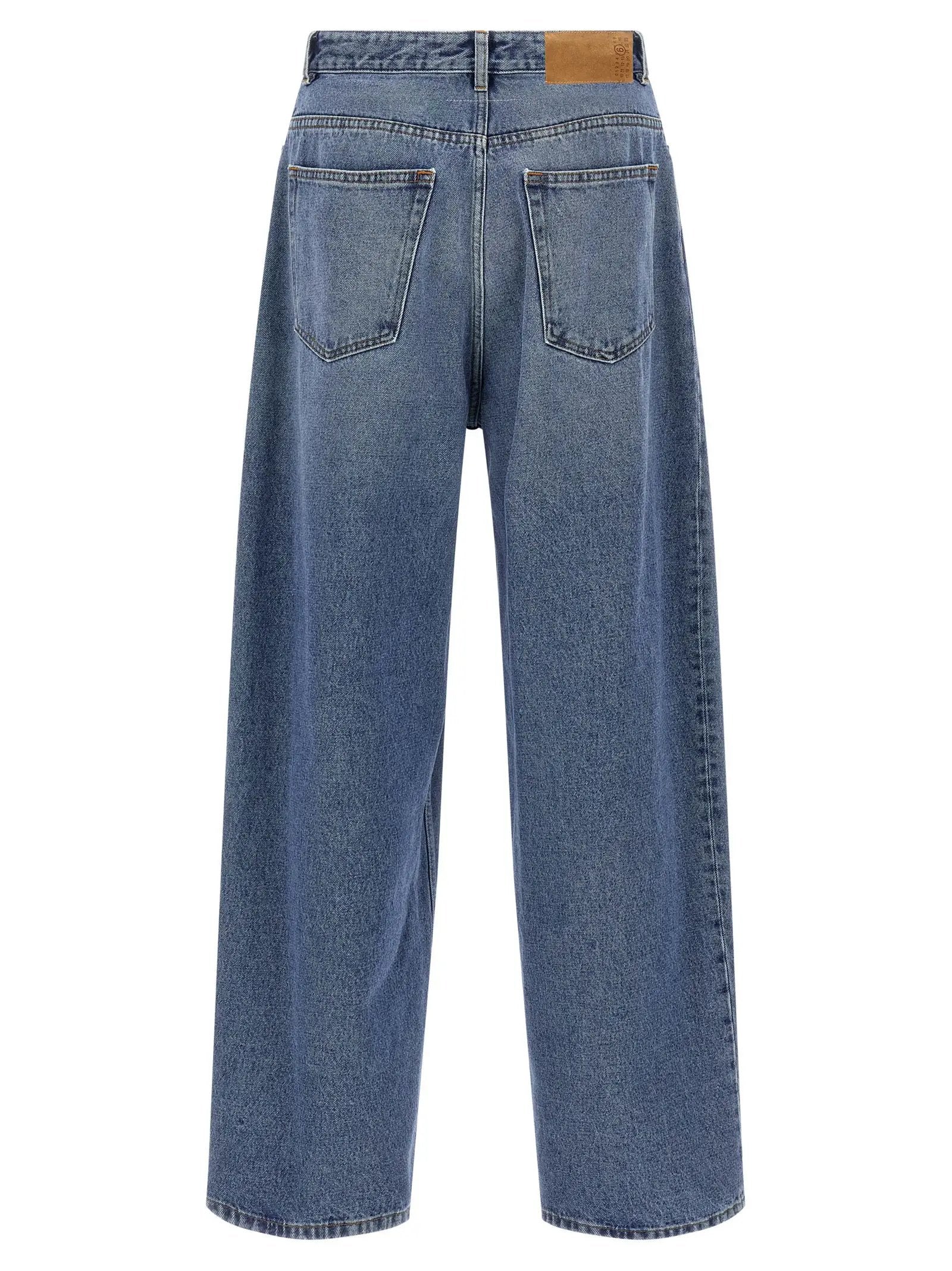 MM6 Maison Margiela Blue Cotton Jeans Denim