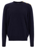 Balmain Blue Cashmere Cardigan