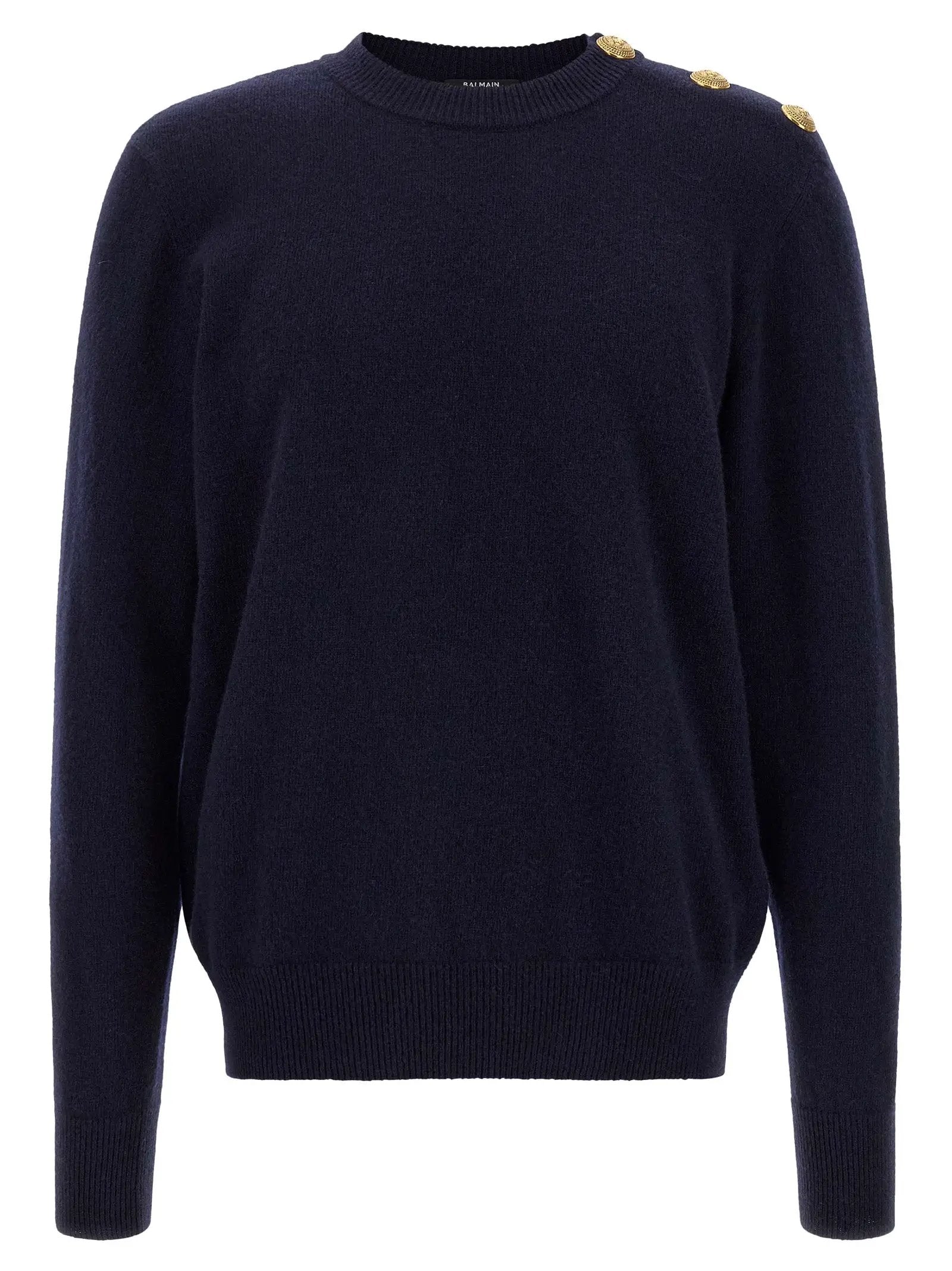 Balmain Blue Cashmere Cardigan