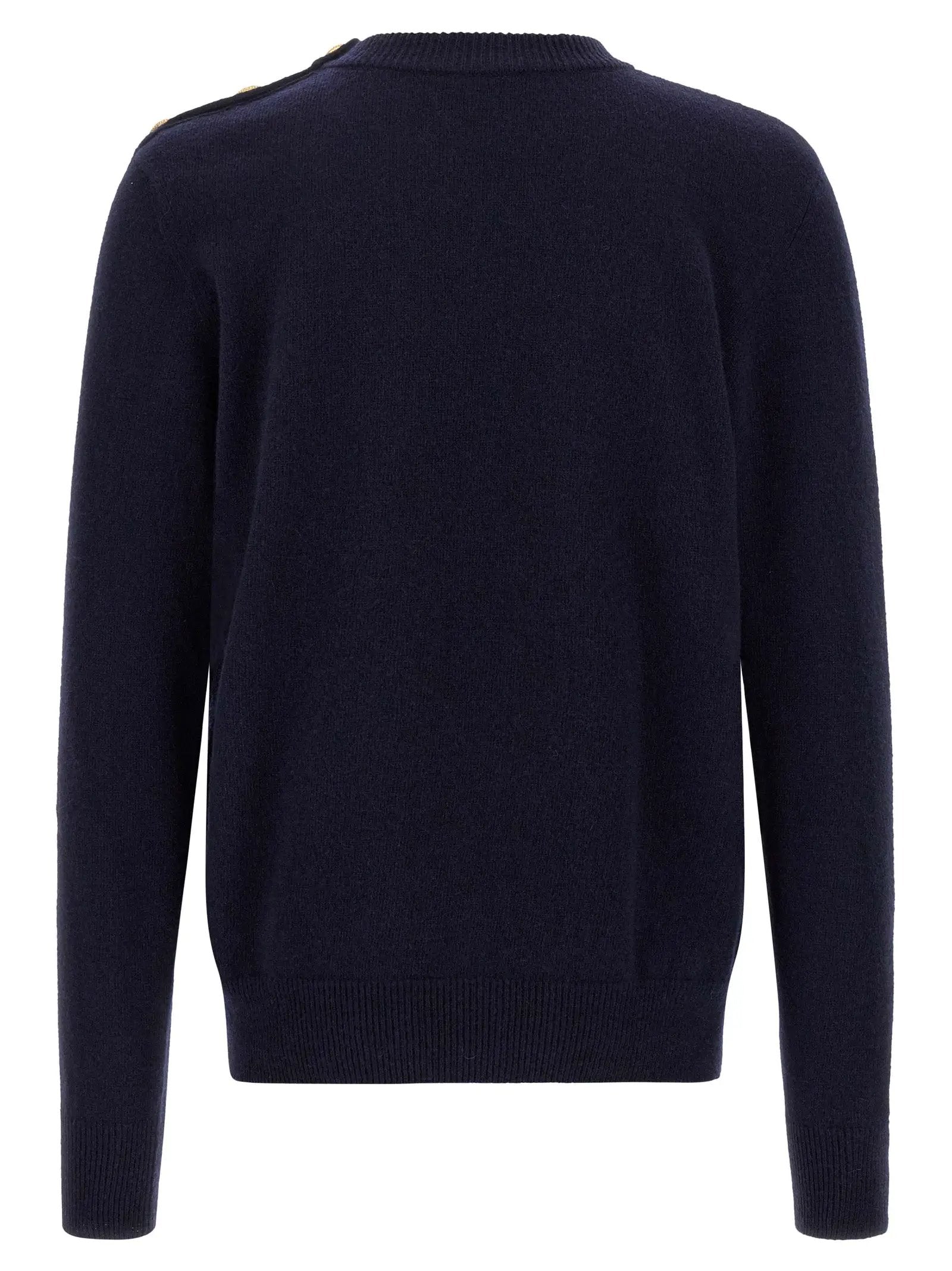 Balmain Blue Cashmere Cardigan