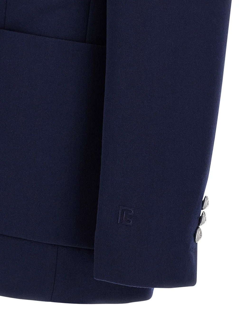 Balmain Blue Virgin Wool Blazer