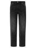 Department 5 Black Cotton Straight-Leg Jeans