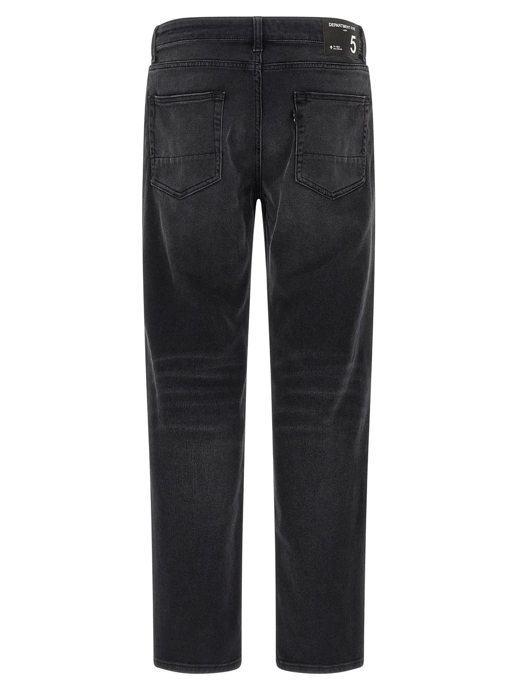 Department 5 Black Cotton Straight-Leg Jeans