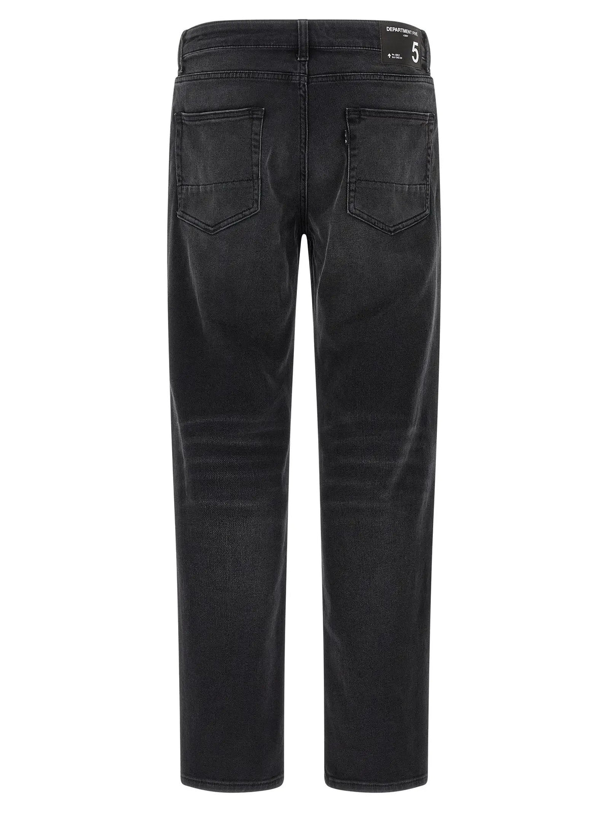 Department 5 Black Cotton Straight-Leg Jeans