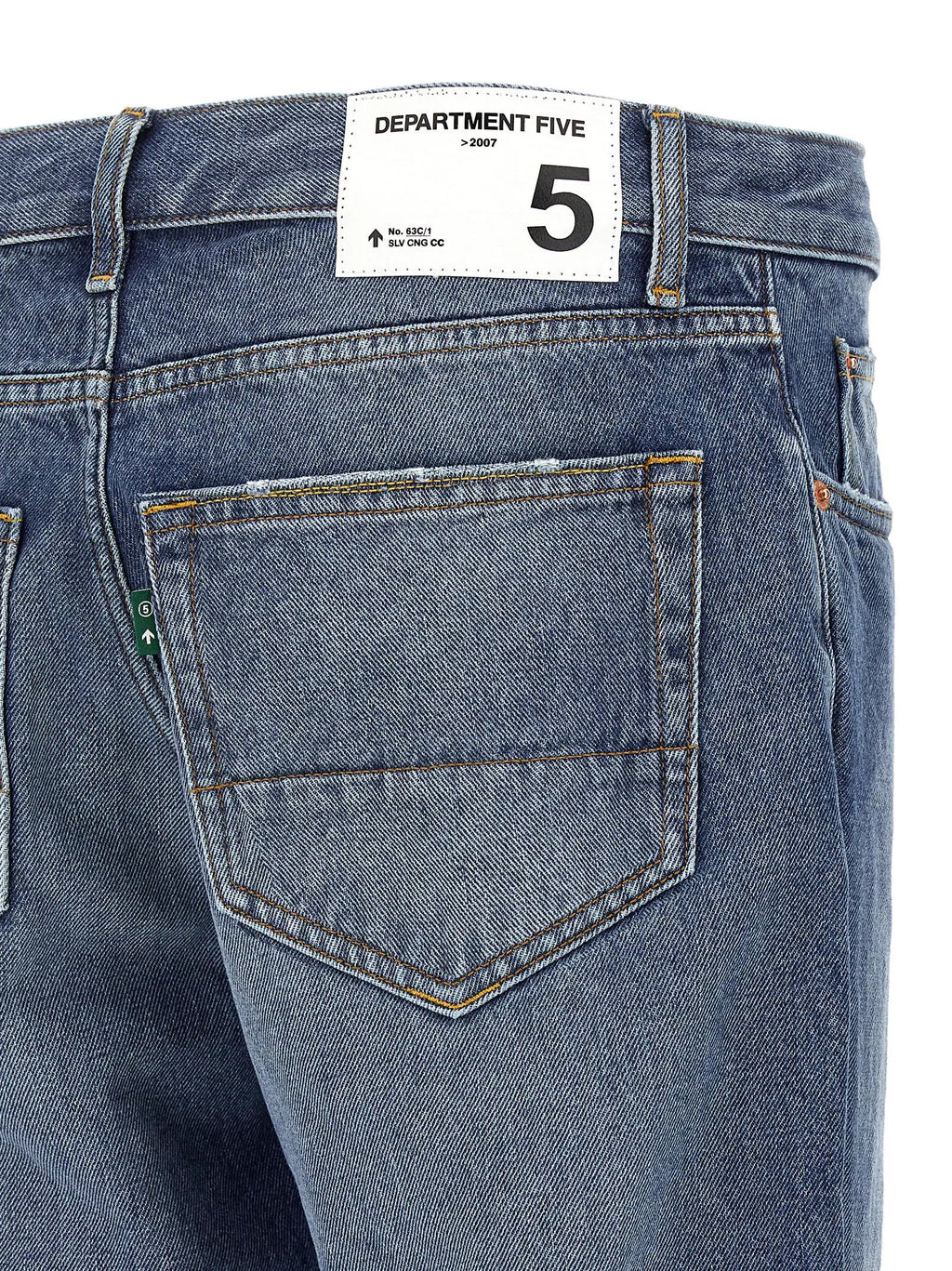 Department 5 Blue Cotton Straight-Leg Jeans