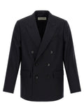 Dries Van Noten Blue Wool Blazer