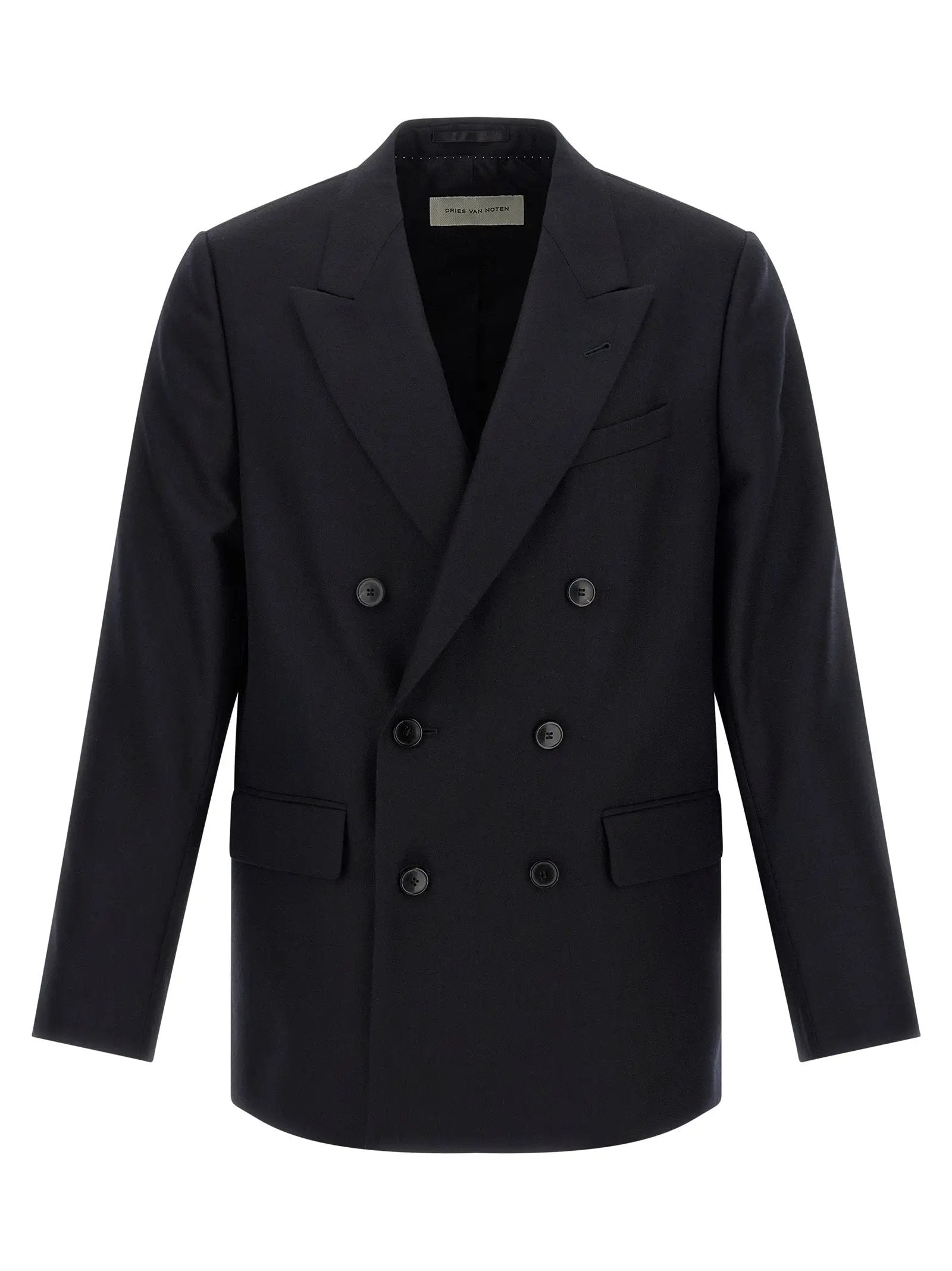 Dries Van Noten Blue Wool Blazer