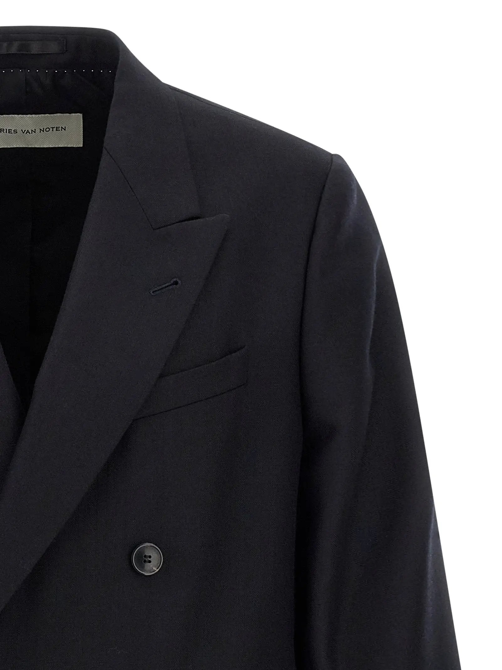 Dries Van Noten Blue Wool Blazer