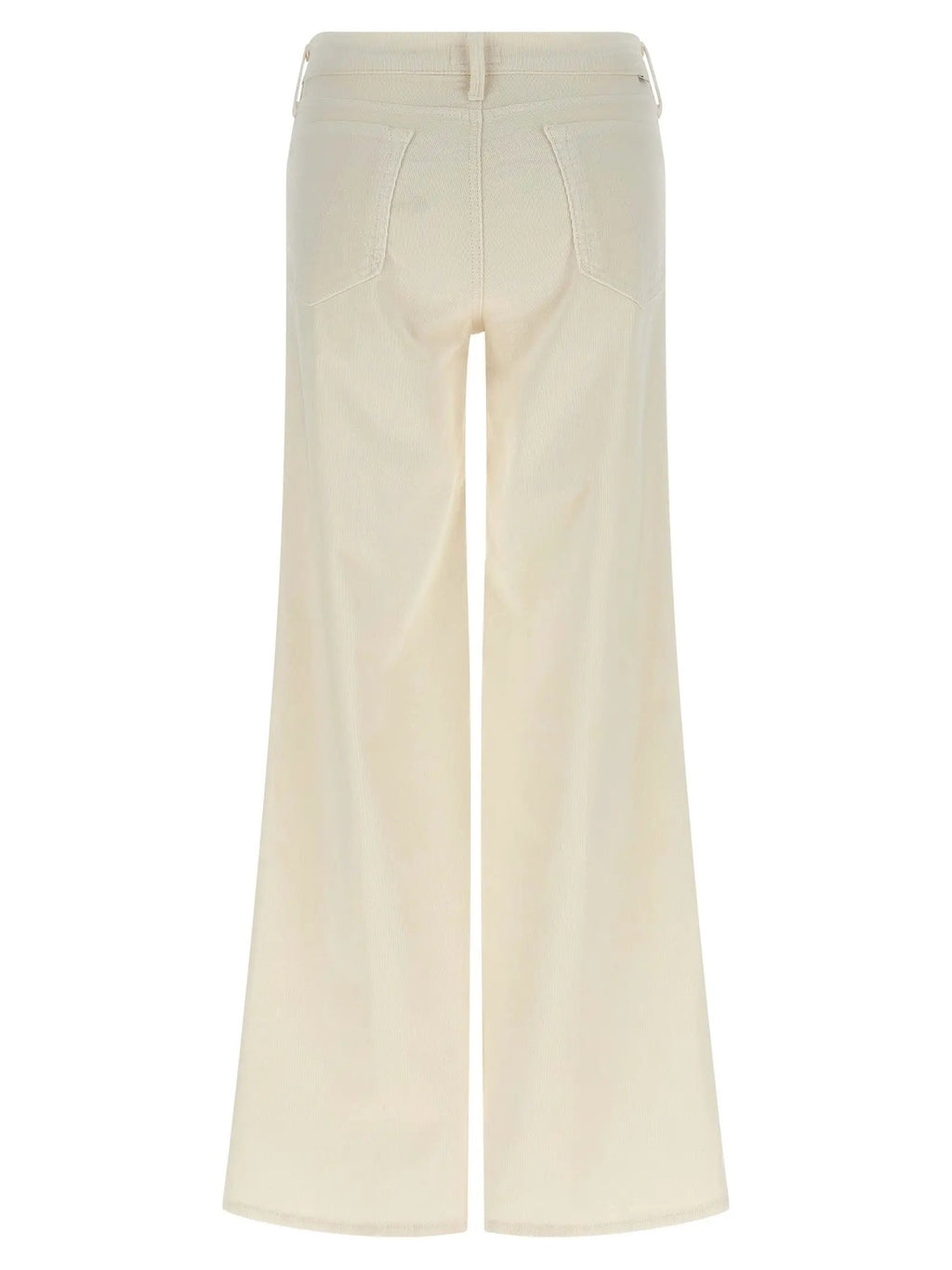 Mother Denim White Cotton Flared Pants