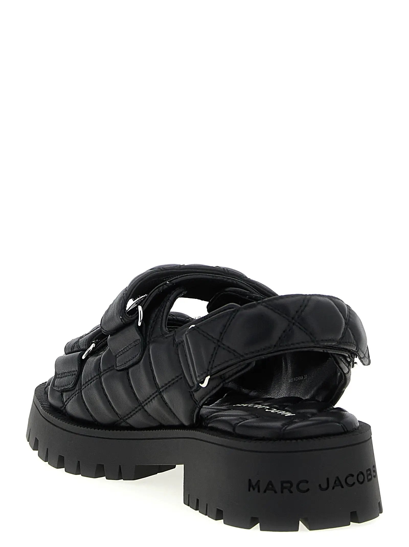 Marc Jacobs Black Lamb Leather Mid Heel Pumps