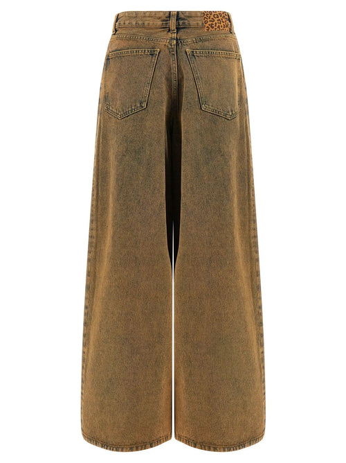Jean en denim de coton marron Alanui