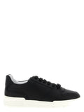 Moschino Black Leather Low Top Sneakers