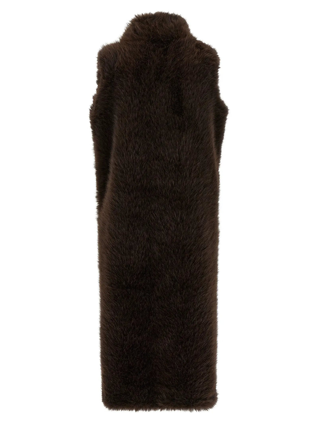B&B COUTURE Brown Polyester Coat