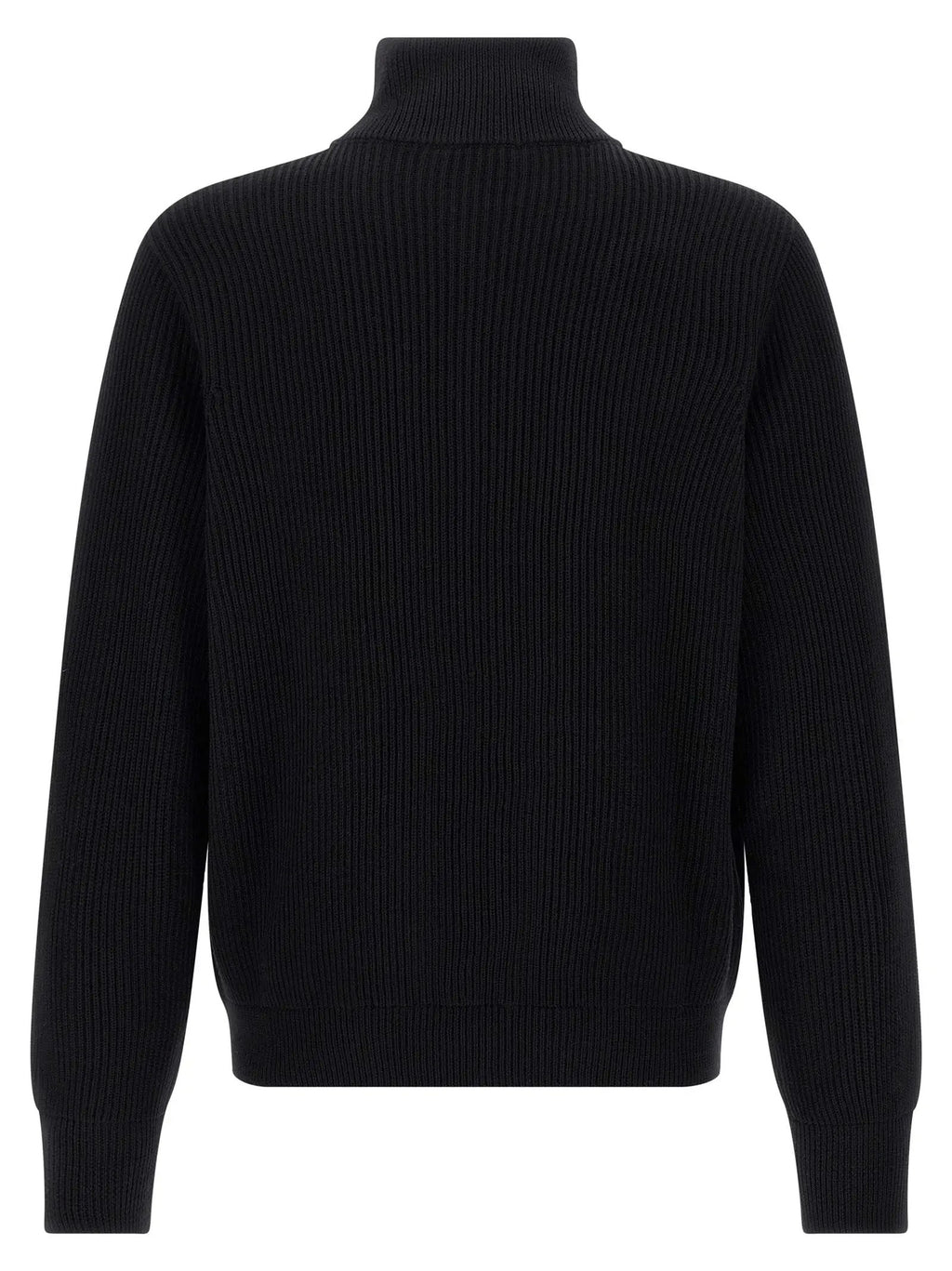 Roberto Collina Black Merino Wool Cardigan