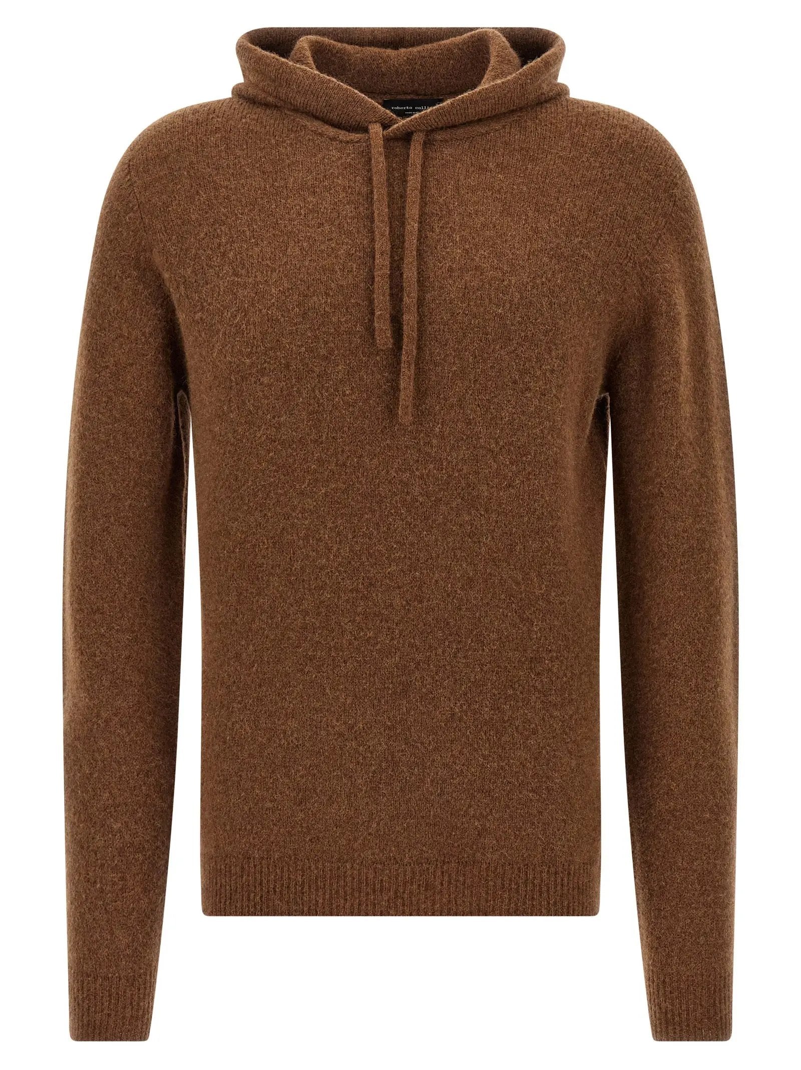Roberto Collina Brown Virgin Wool Cardigan
