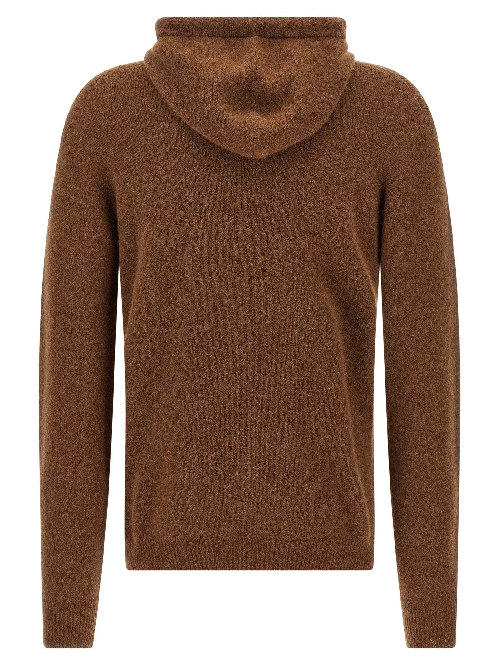 Roberto Collina Brown Virgin Wool Cardigan