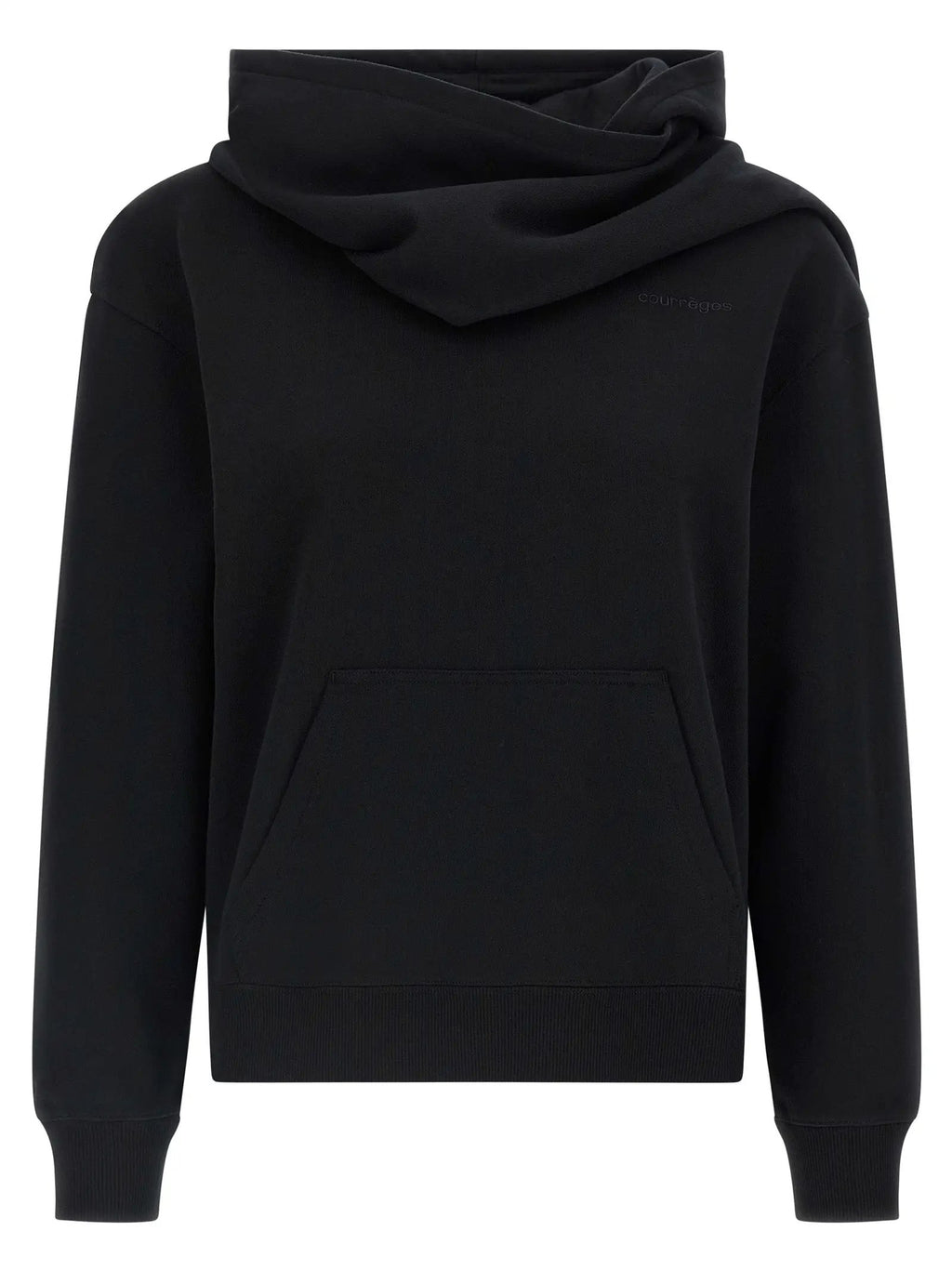 Courrèges Black Cotton Sweatshirt