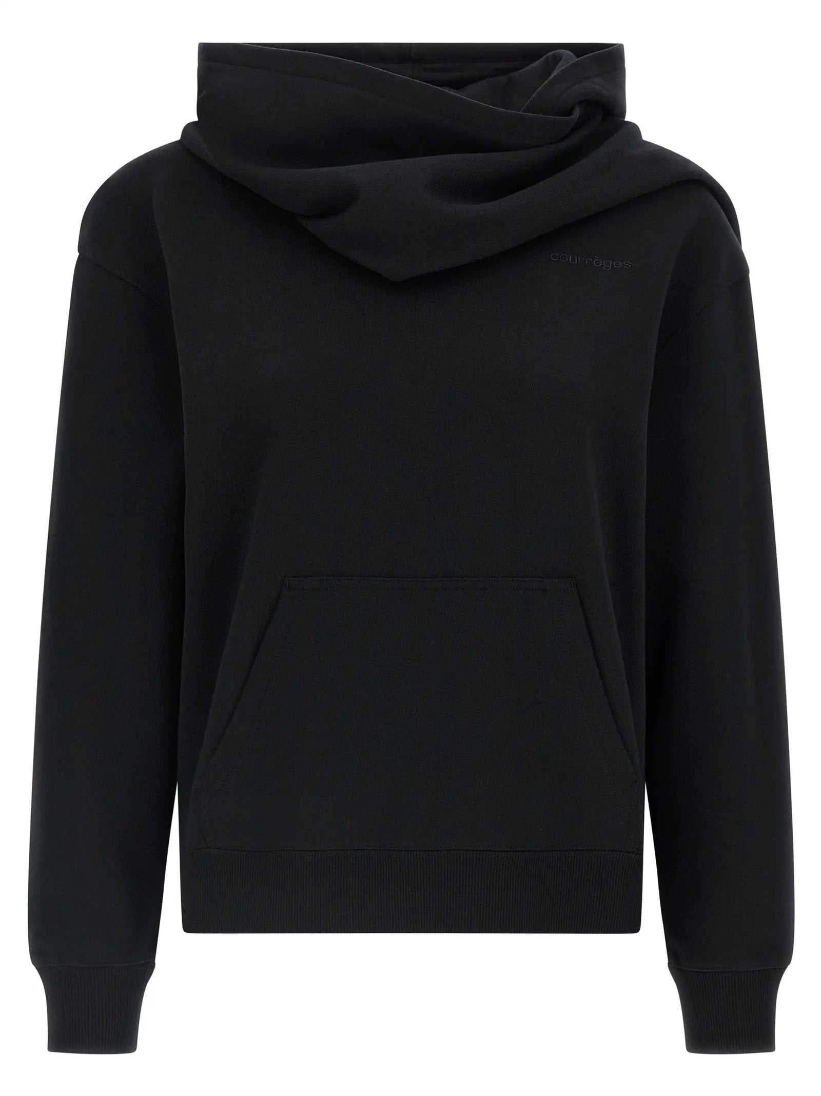 Courrèges Black Cotton Sweatshirt