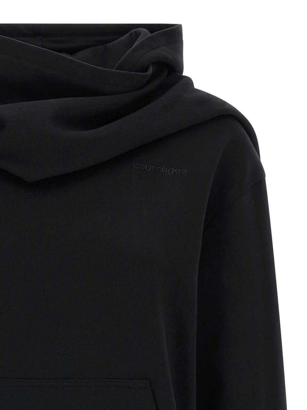 Courrèges Black Cotton Sweatshirt