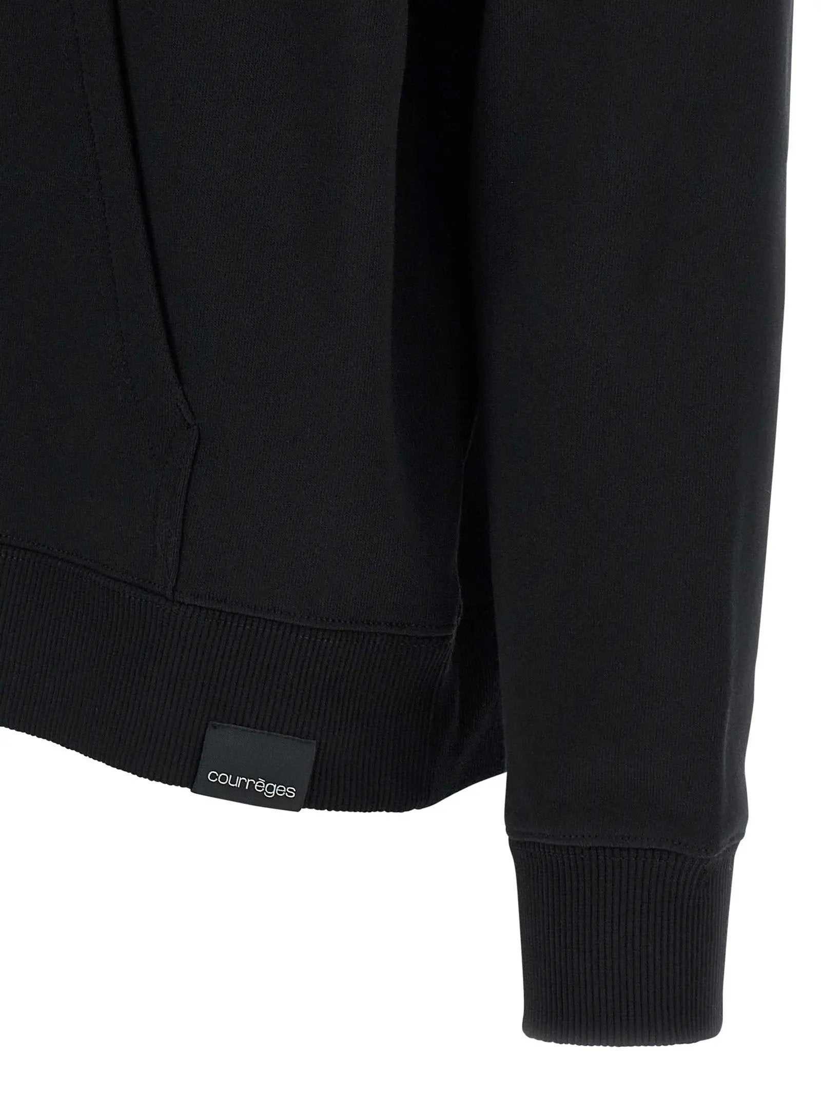 Courrèges Black Cotton Sweatshirt