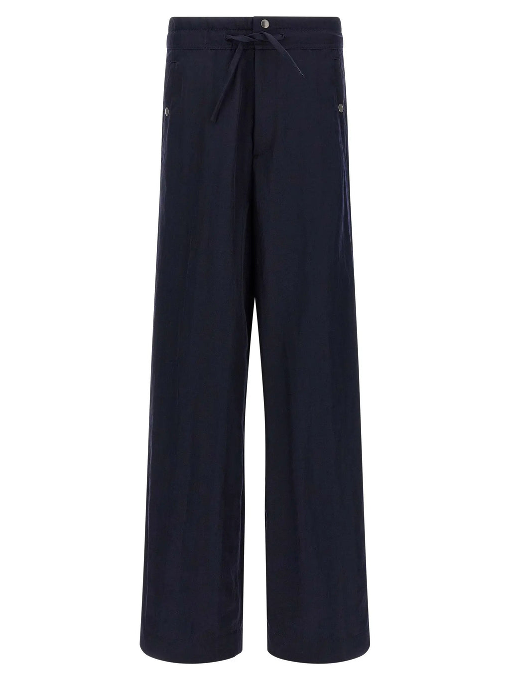 Dries Van Noten Blue Nylon Casual Pants