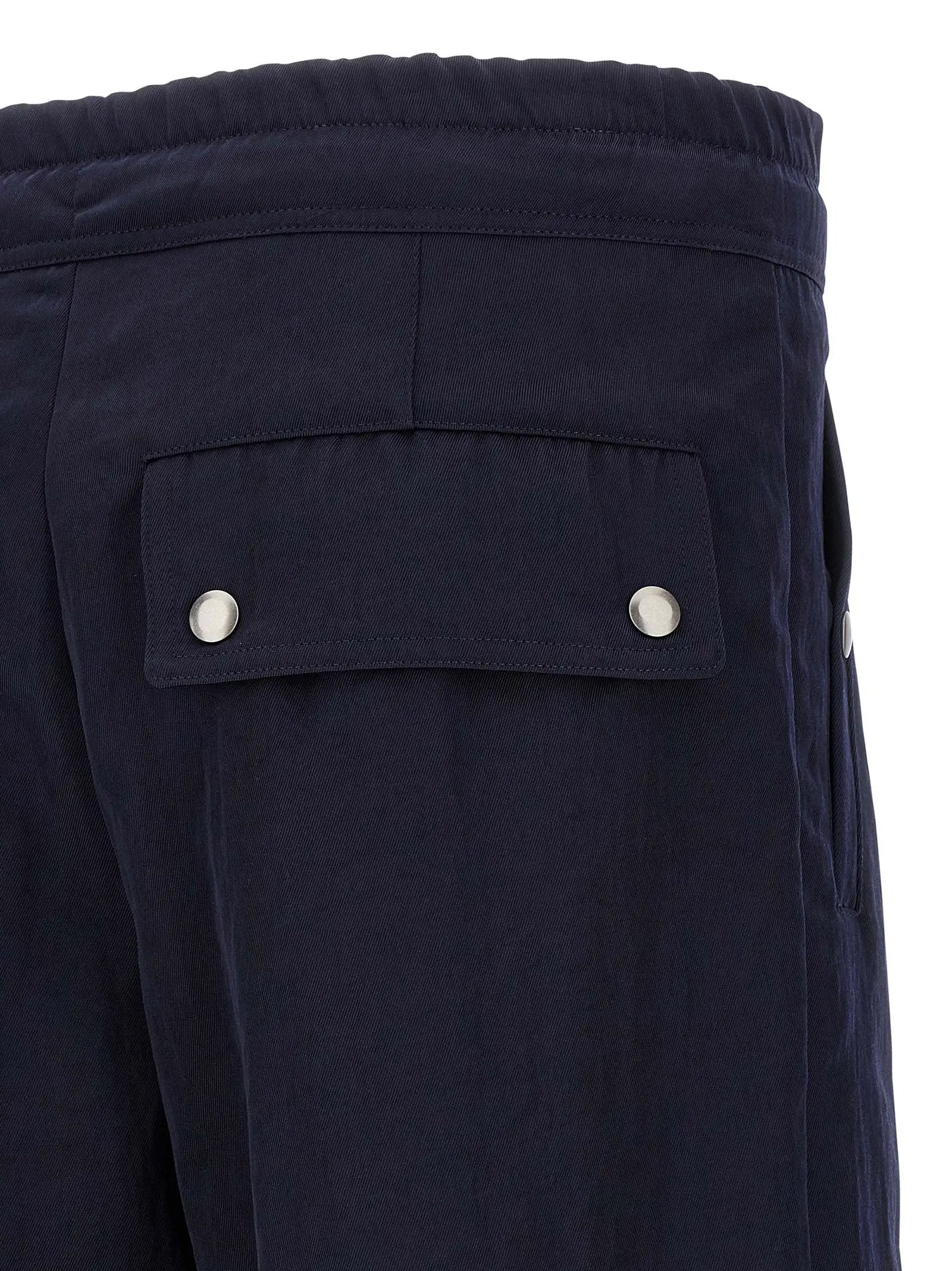 Dries Van Noten Blue Nylon Casual Pants