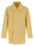 Fendi Bicolor Virgin Wool Coat