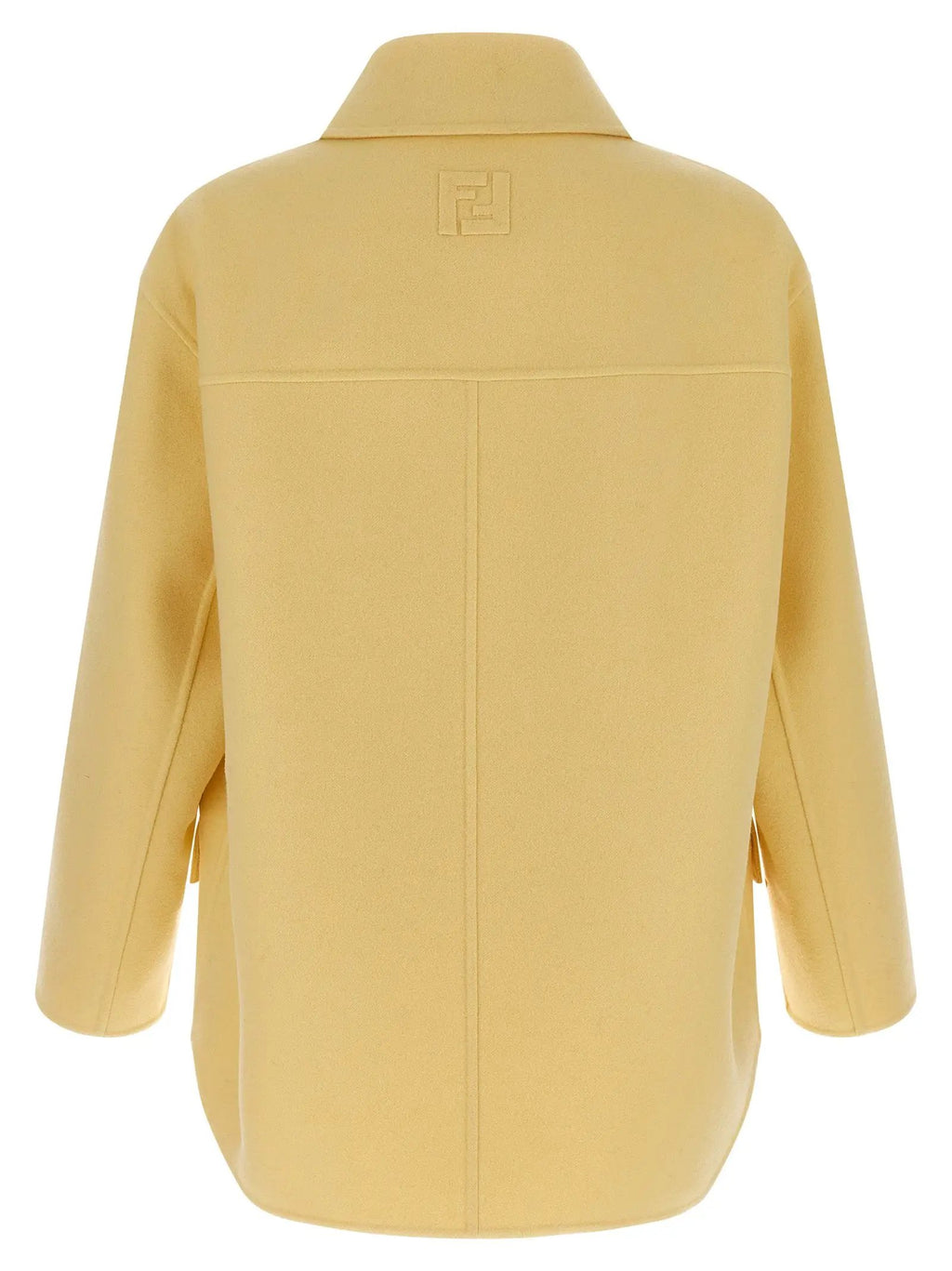 Fendi Bicolor Virgin Wool Coat