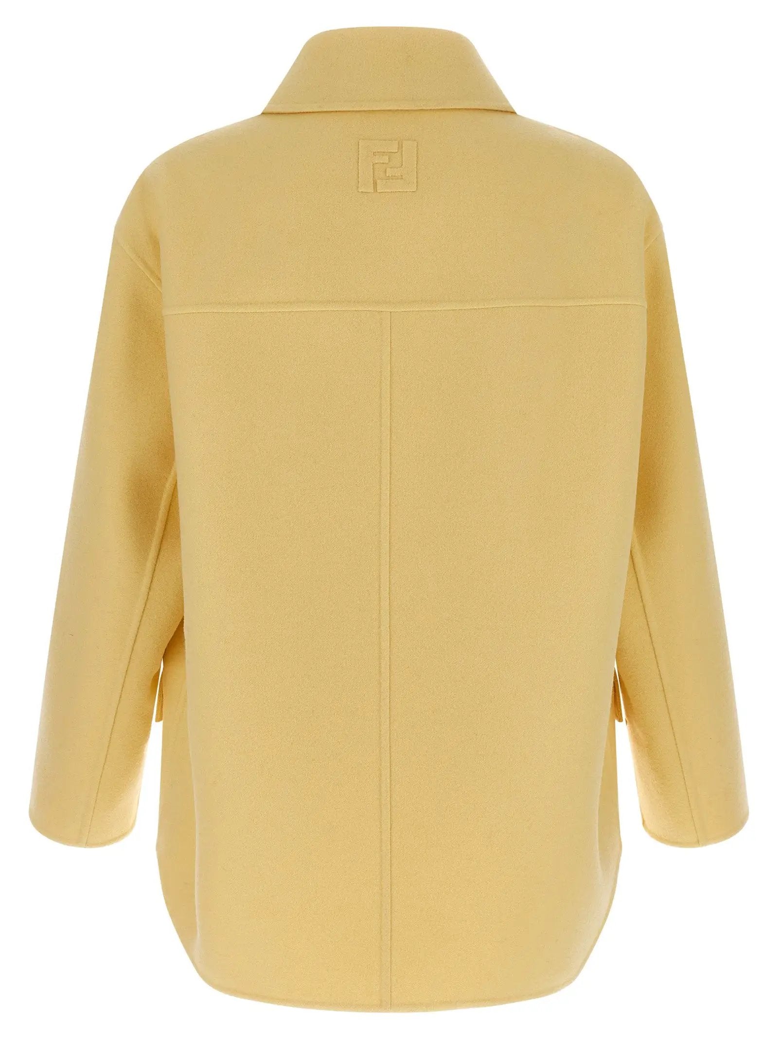 Fendi Bicolor Virgin Wool Coat