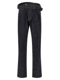 Dsquared² Blue Cotton Straight-Leg Jeans