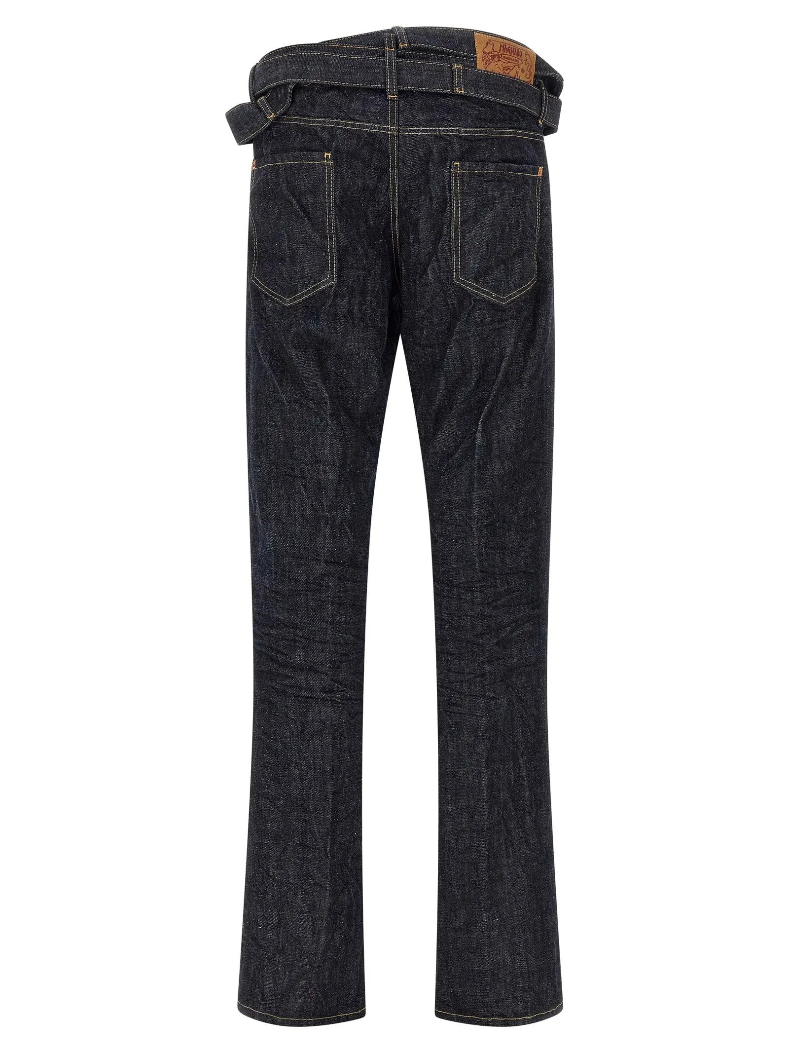 Dsquared² Blue Cotton Straight-Leg Jeans