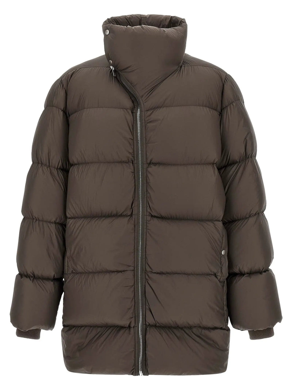 Rick Owens Brown Nylon Full-Length Jacket
