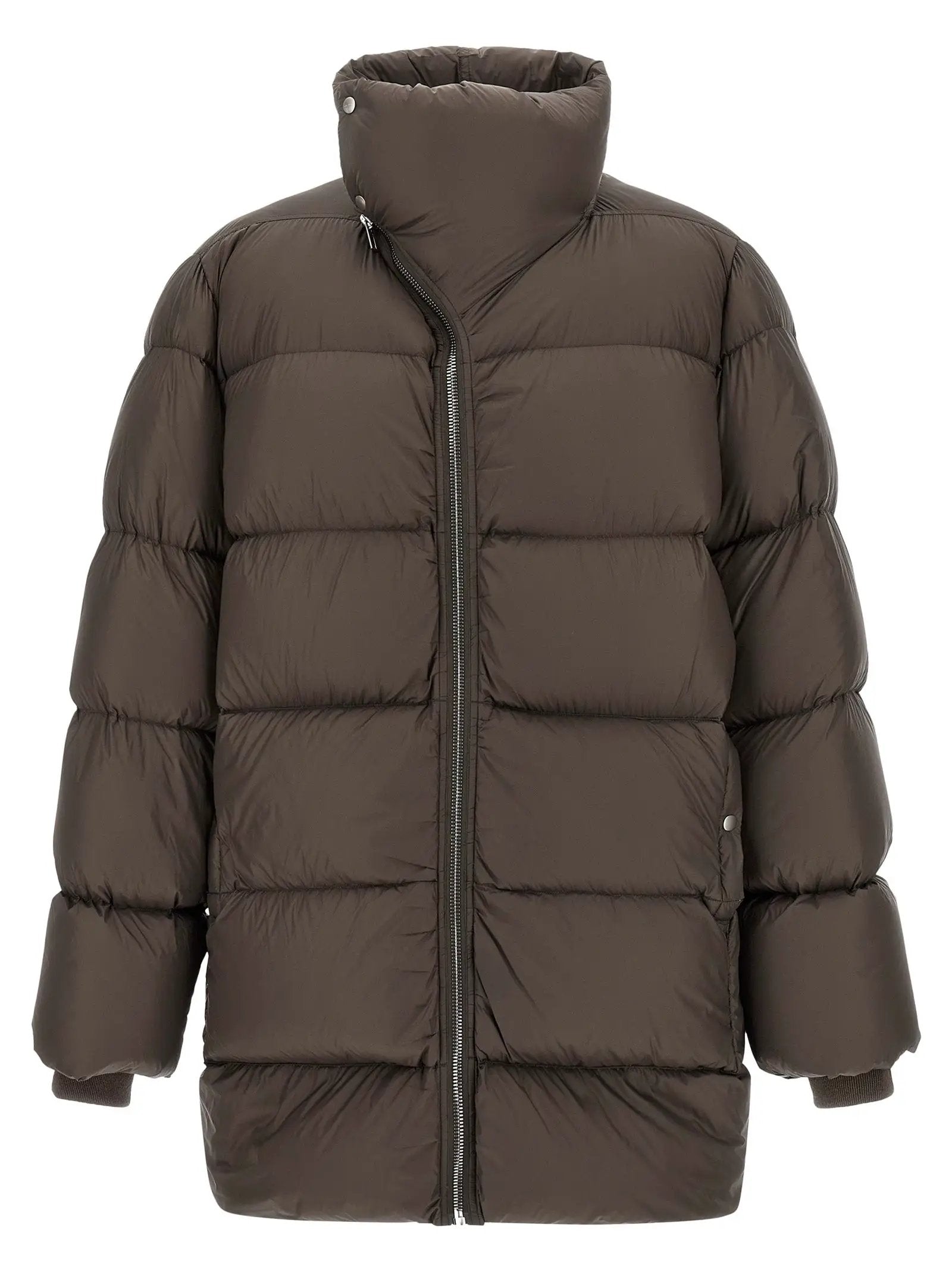 Rick Owens Brown Nylon Full-Length Jacket
