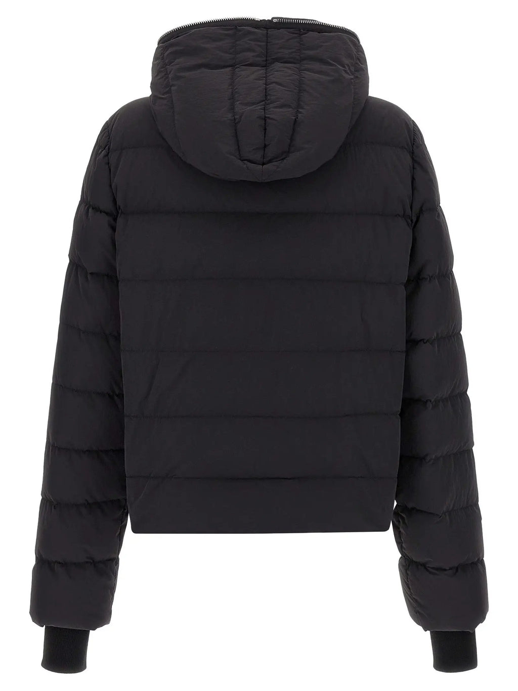 Rick Owens Black Nylon Full-Length Jacket