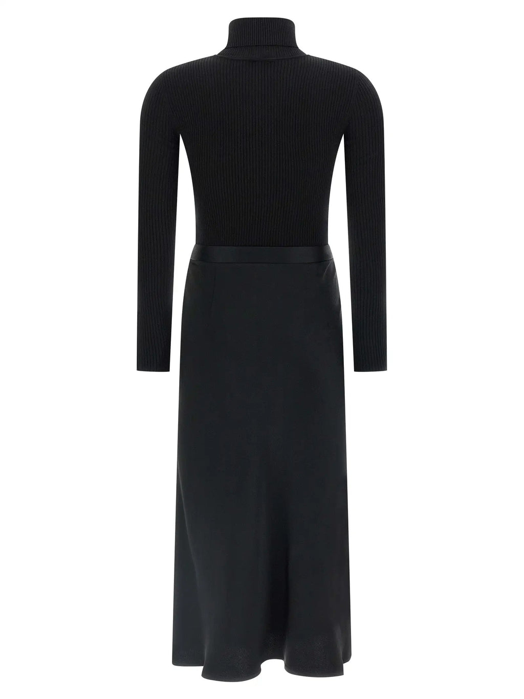 Elisabetta Franchi Black Lycra Midi Dress