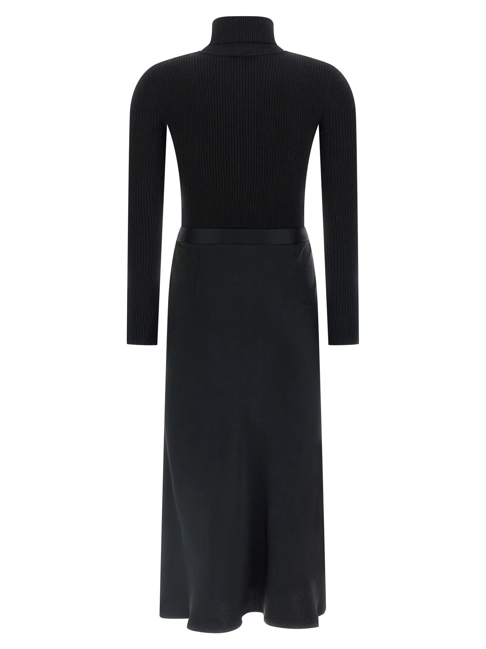 Elisabetta Franchi Black Lycra Midi Dress