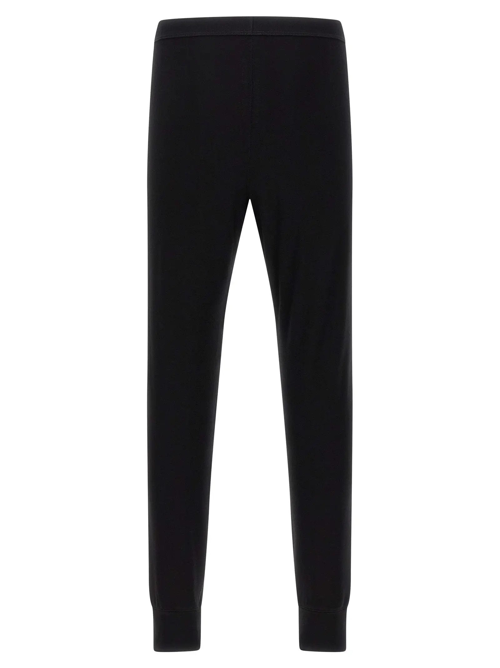 Rick Owens Black Wool Leggings