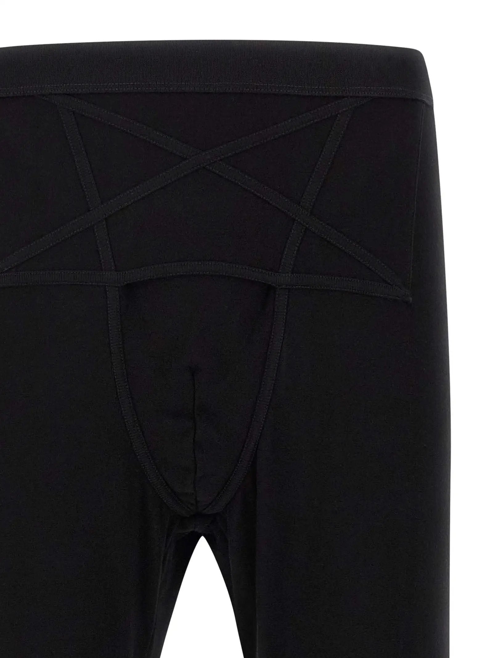 Rick Owens Black Wool Leggings