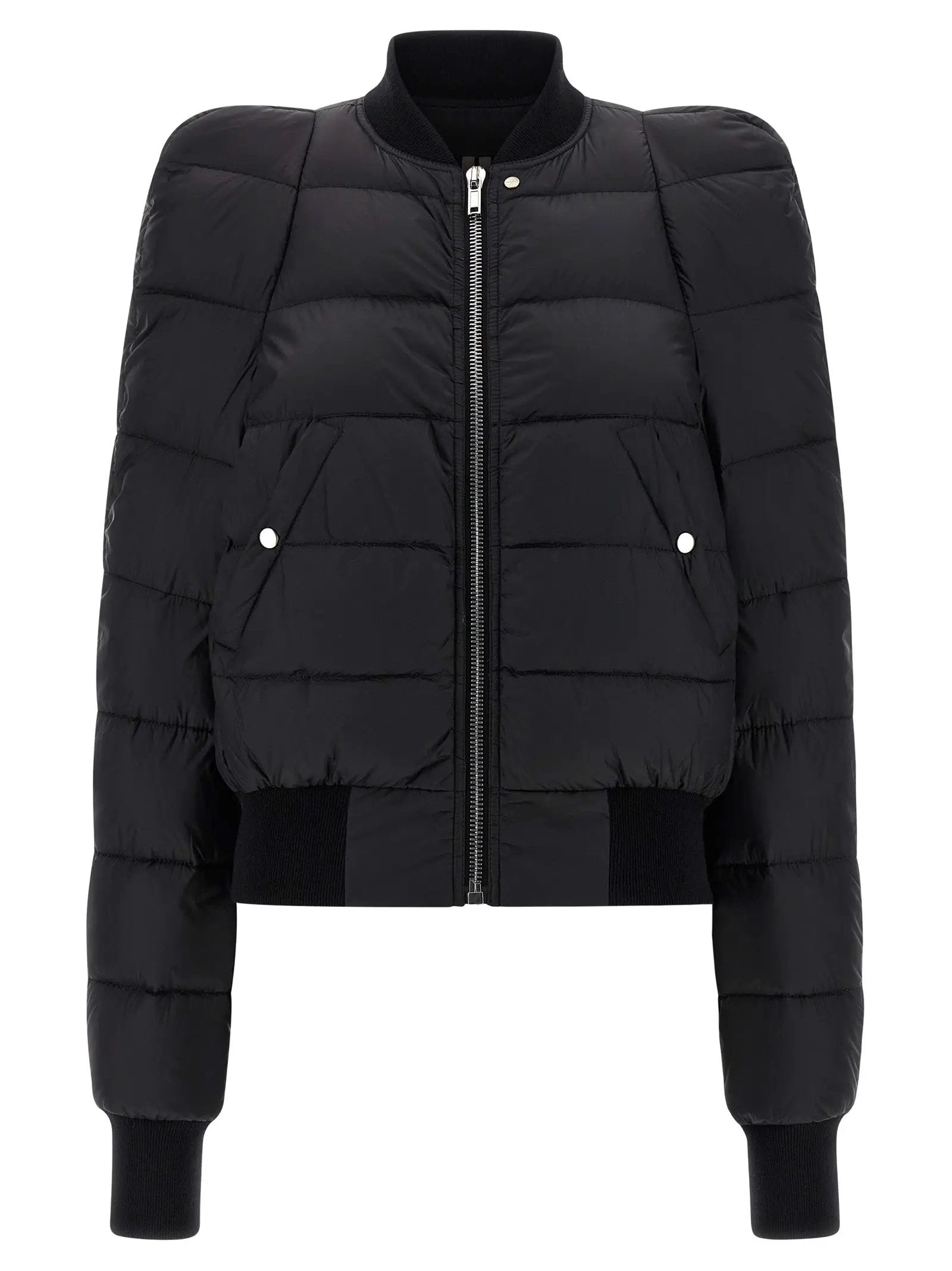 Rick Owens Black Nylon Bomber