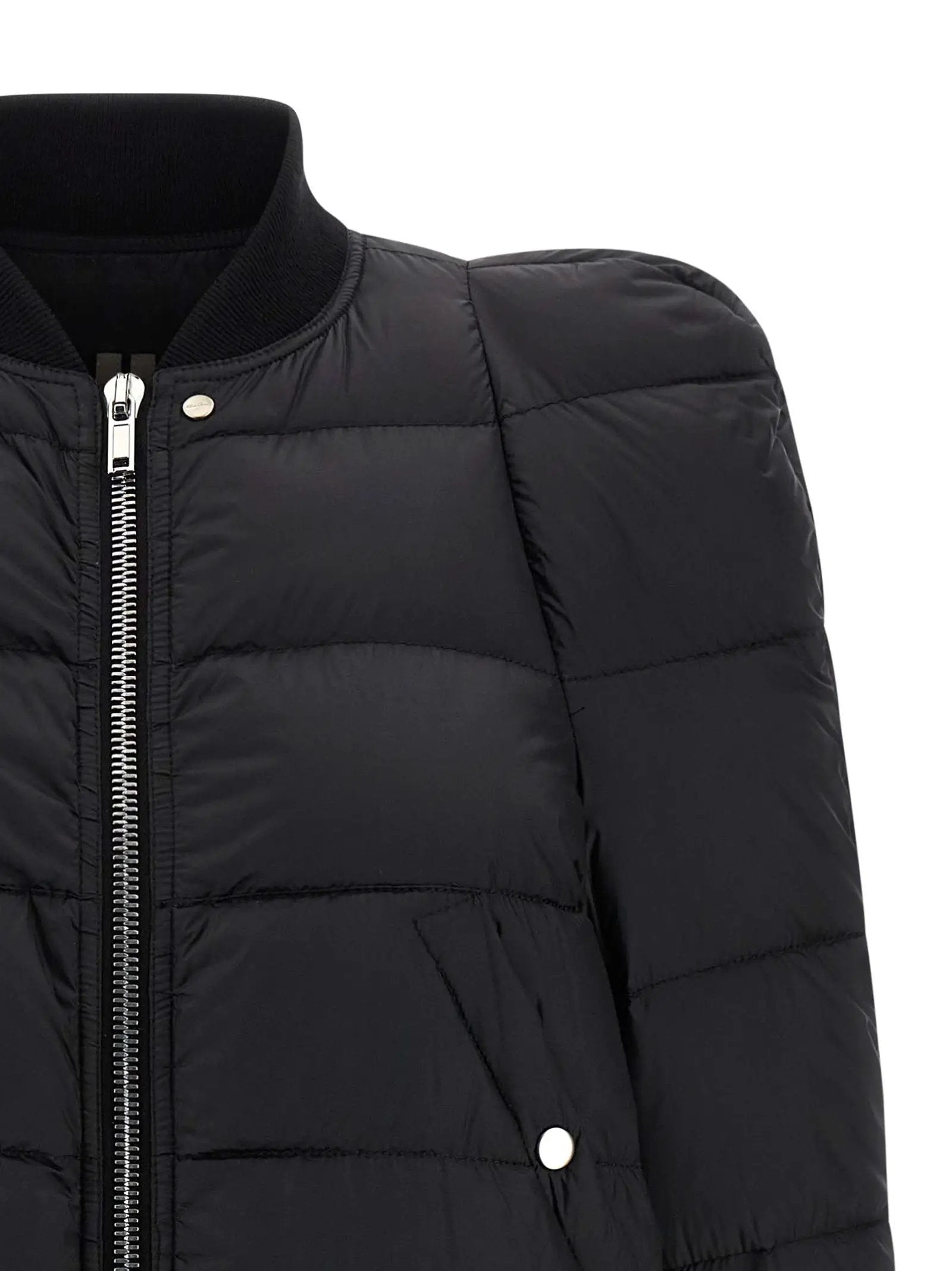 Rick Owens Black Nylon Bomber
