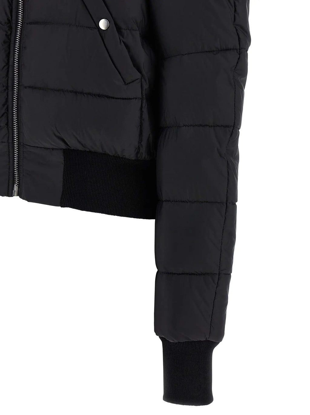 Rick Owens Black Nylon Bomber