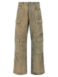 DRKSHDW Beige Cotton Cargo Pants