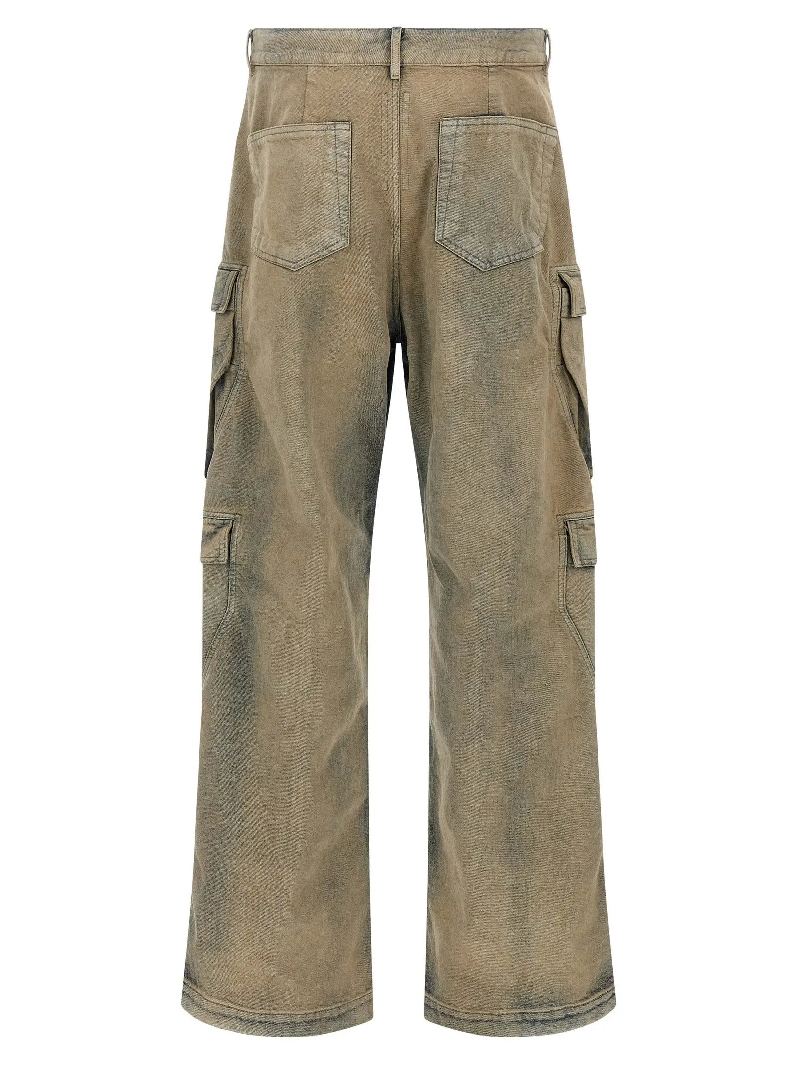 DRKSHDW Beige Cotton Cargo Pants