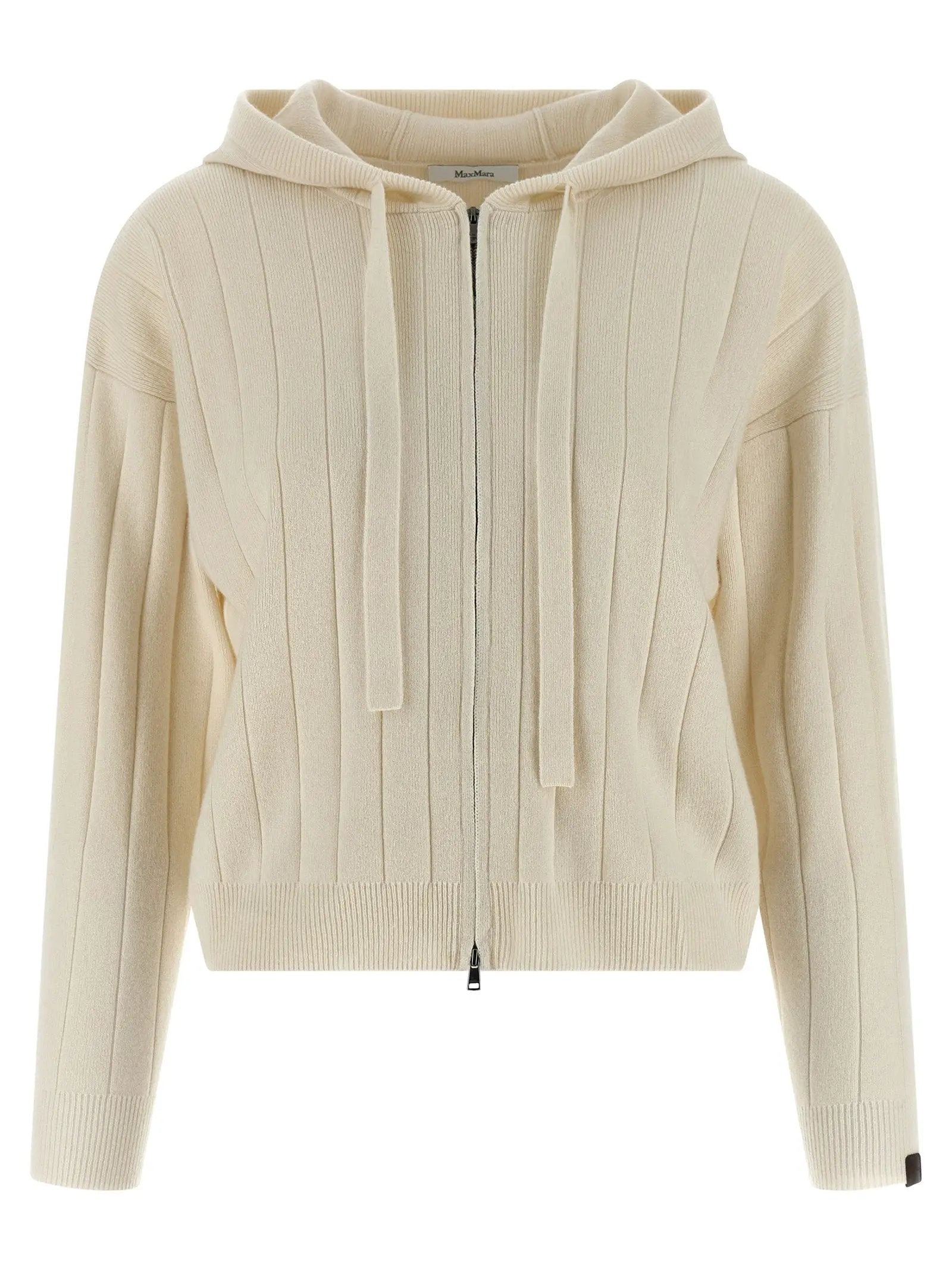 Max Mara White Cashmere Cardigan