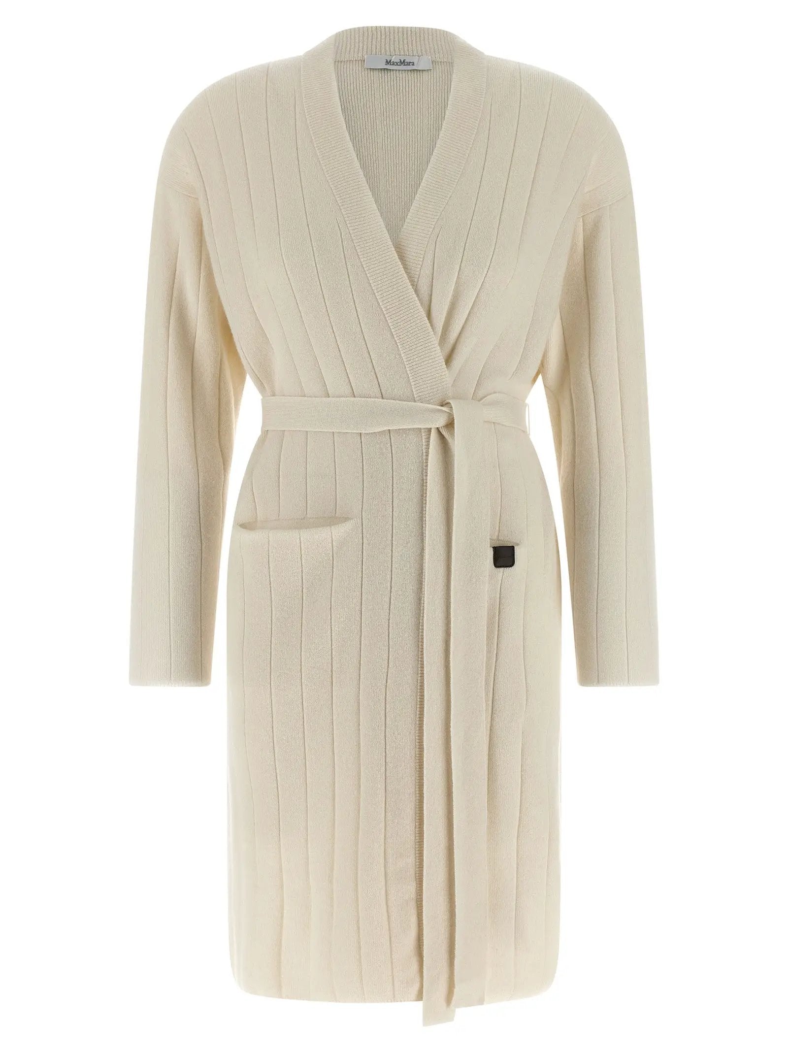 Max Mara White Cashmere Cardigan