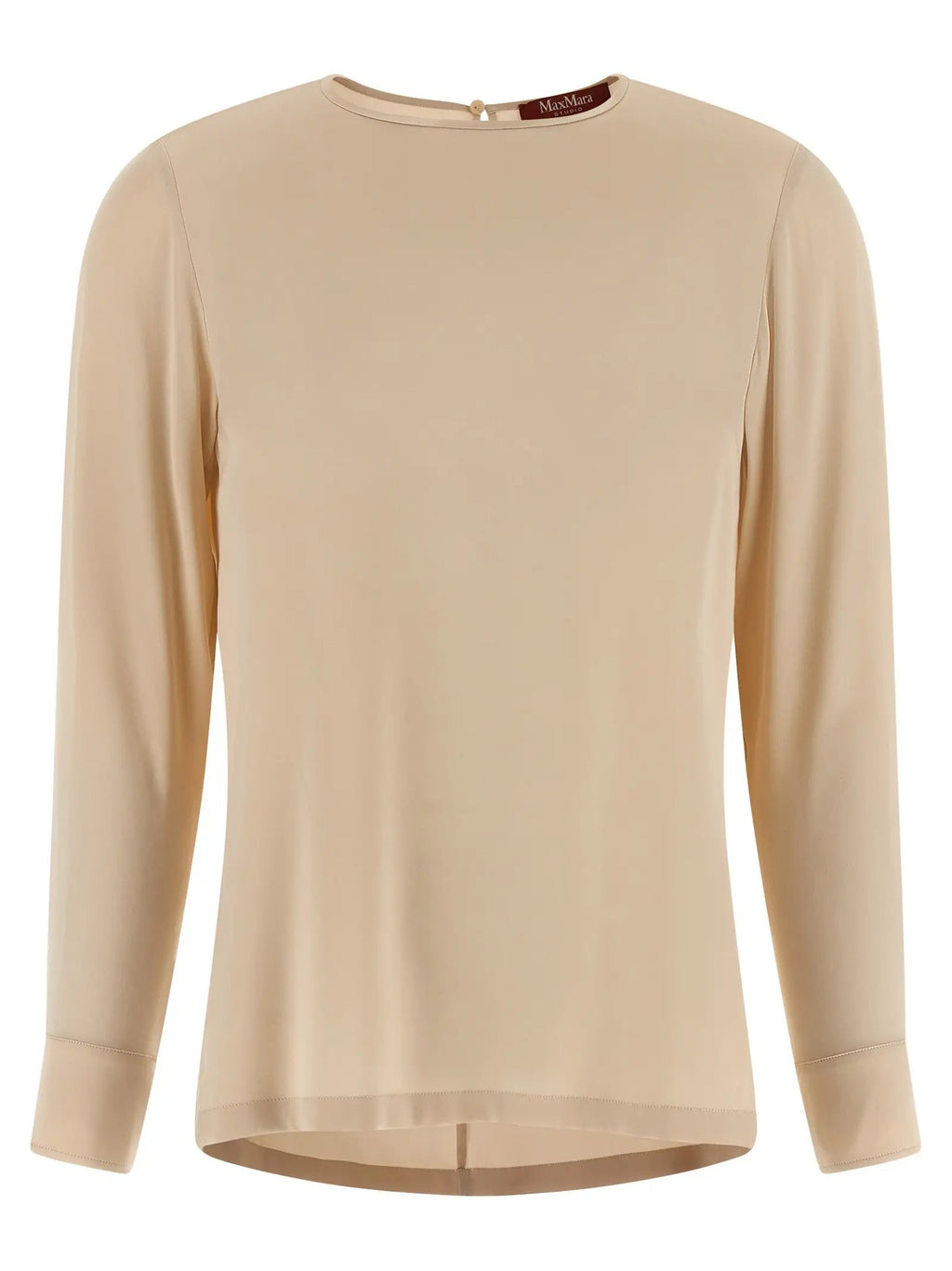 Max Mara Beige Silk Blouse