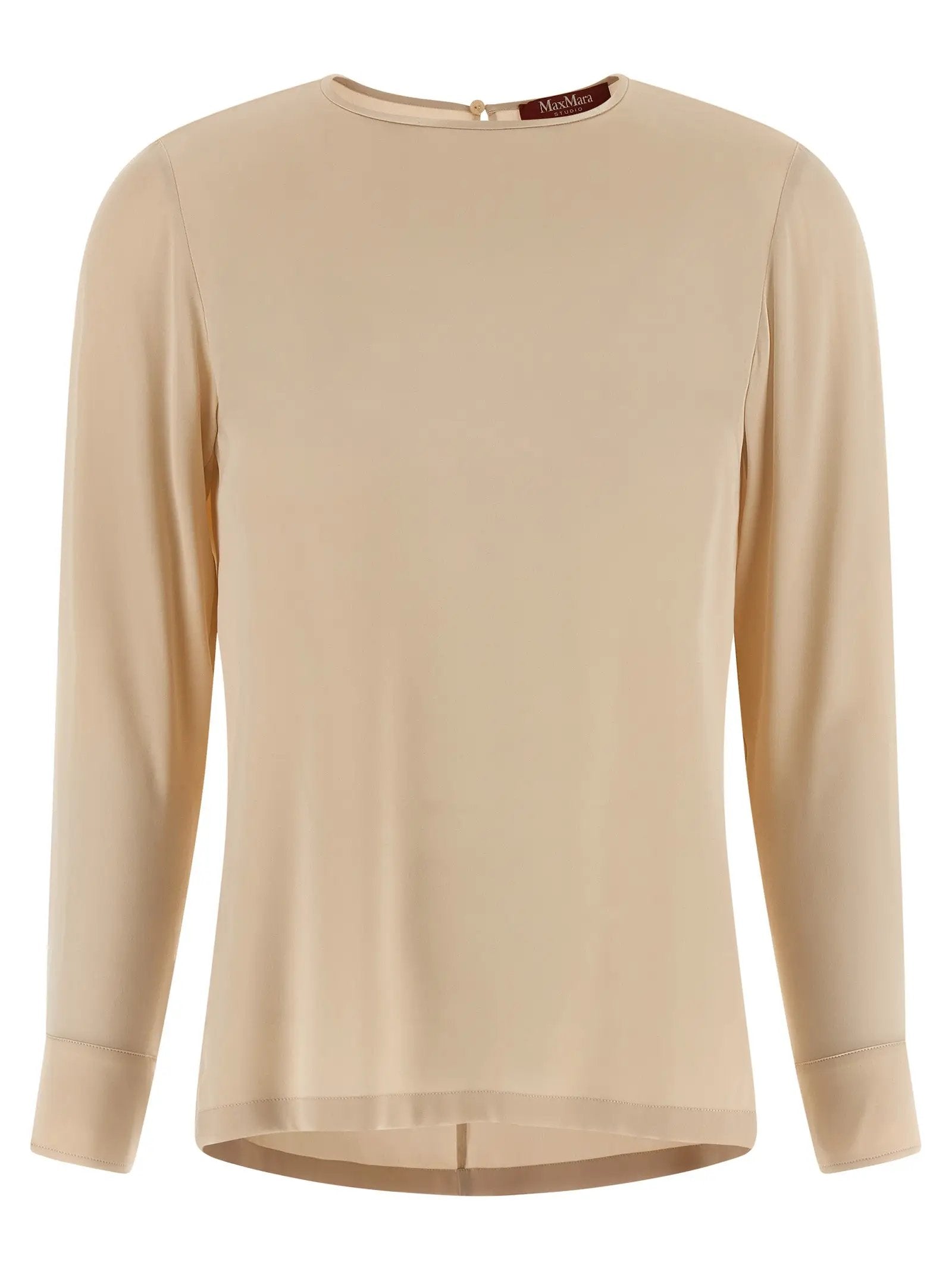 Max Mara Beige Silk Blouse