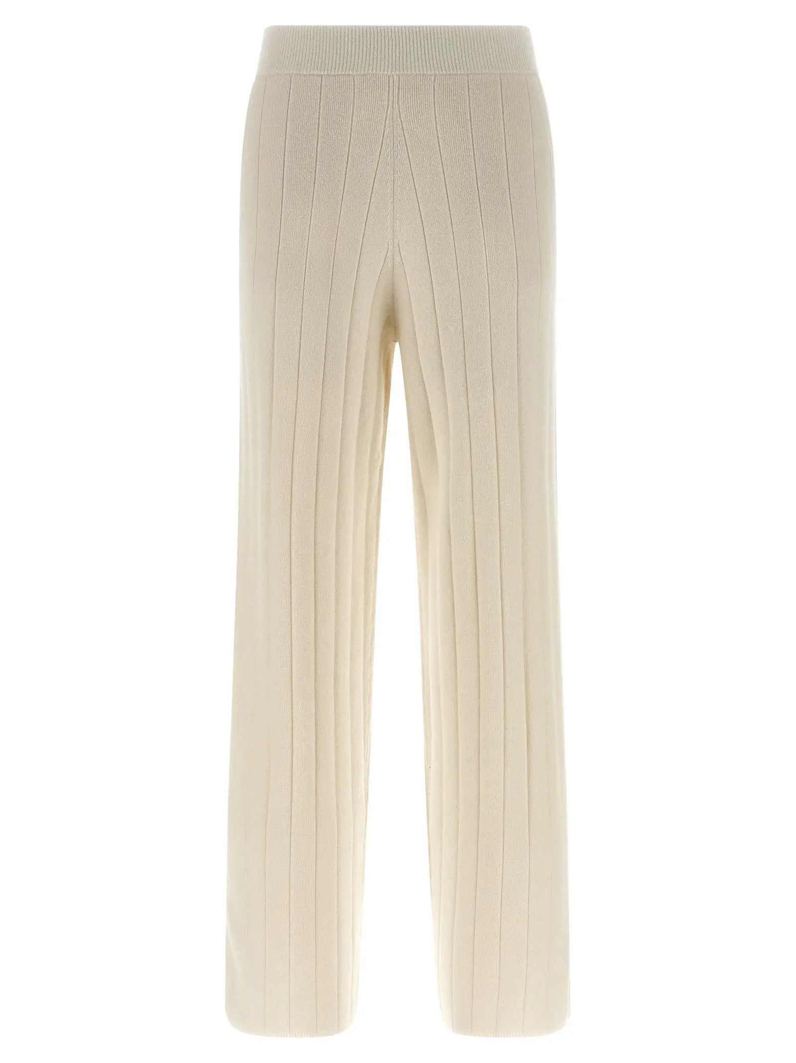 Max Mara White Cashmere Joggers (Workout Pants)