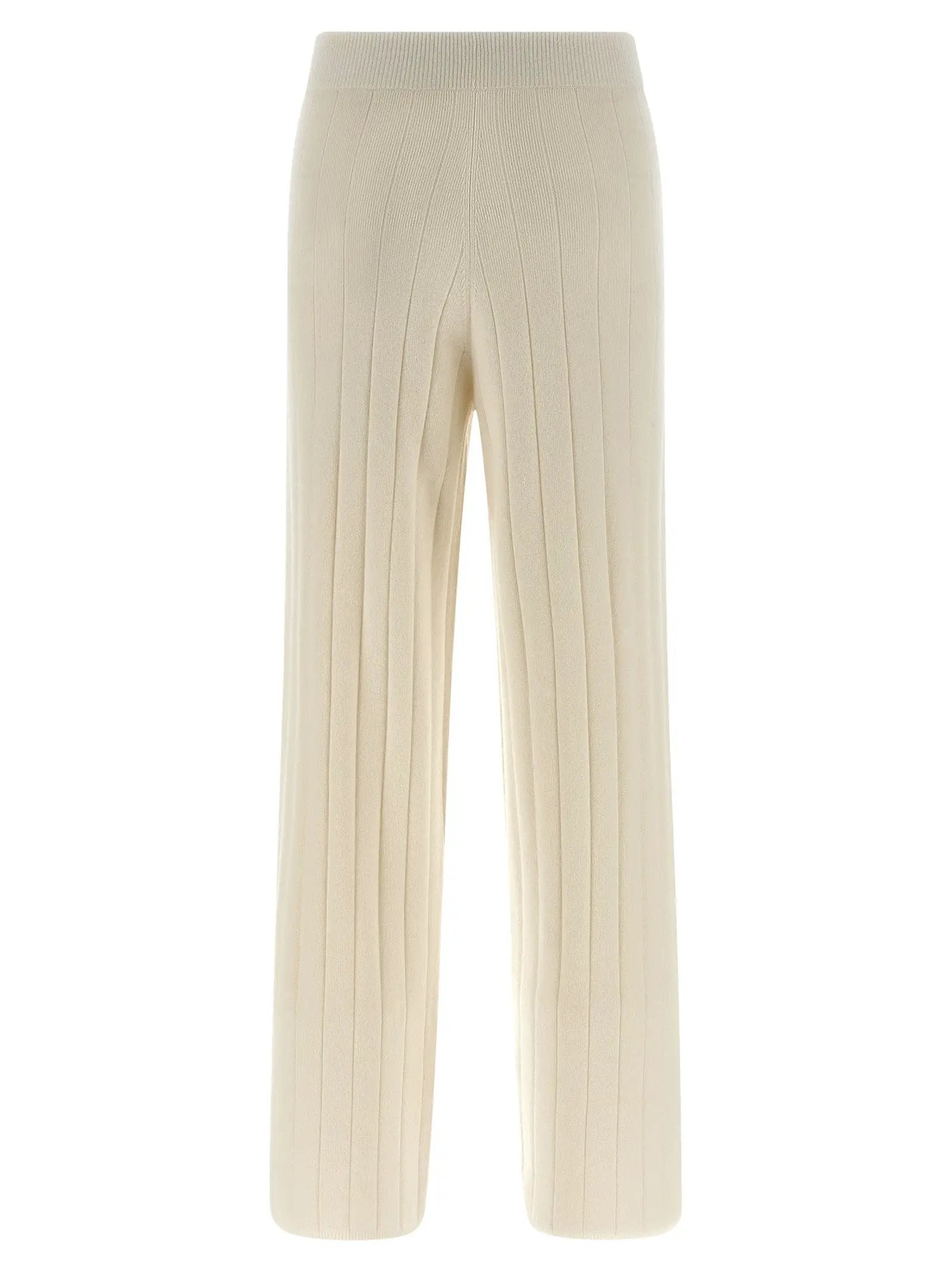 Max Mara White Cashmere Joggers (Workout Pants)