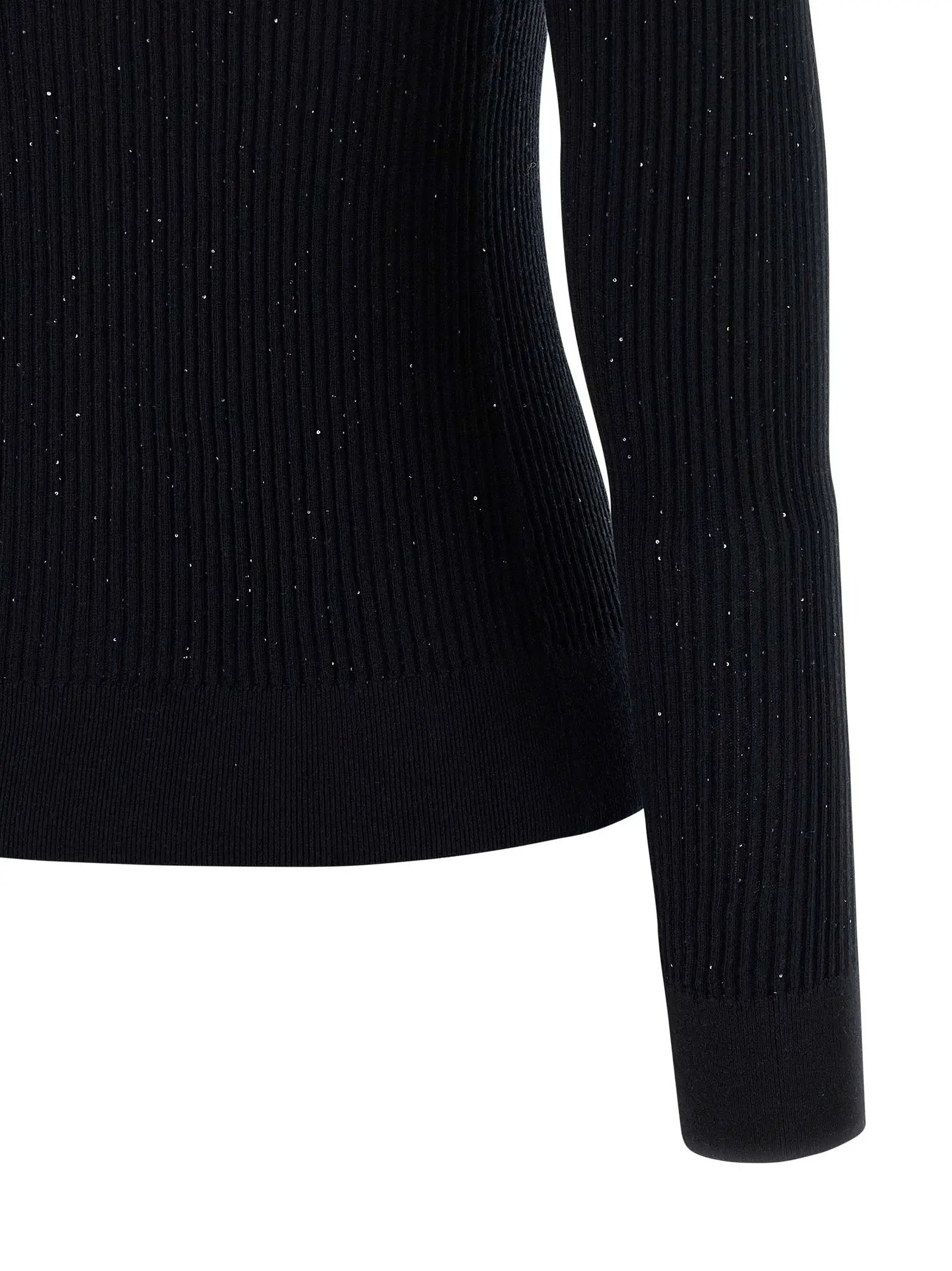 Max Mara Black Silk Cardigan